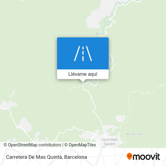 Mapa Carretera De Mas Quintà
