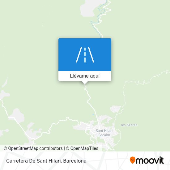 Mapa Carretera De Sant Hilari