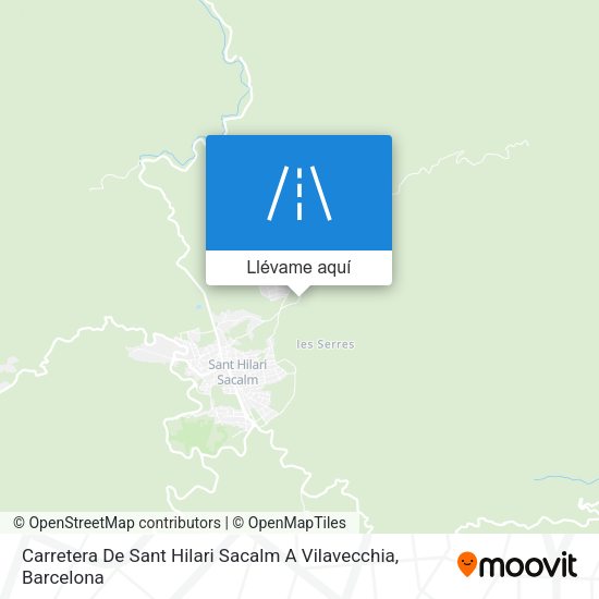 Mapa Carretera De Sant Hilari Sacalm A Vilavecchia