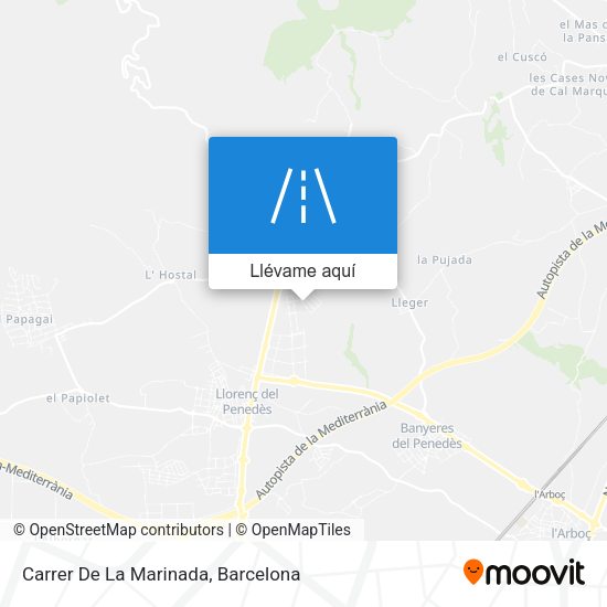 Mapa Carrer De La Marinada
