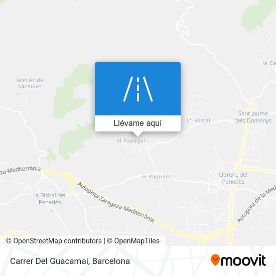 Mapa Carrer Del Guacamai