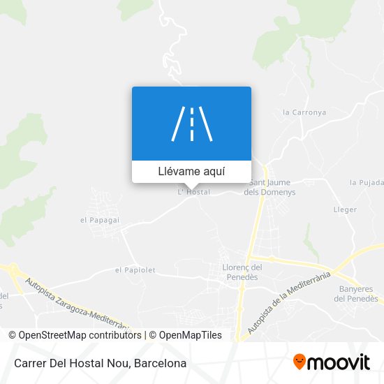 Mapa Carrer Del Hostal Nou
