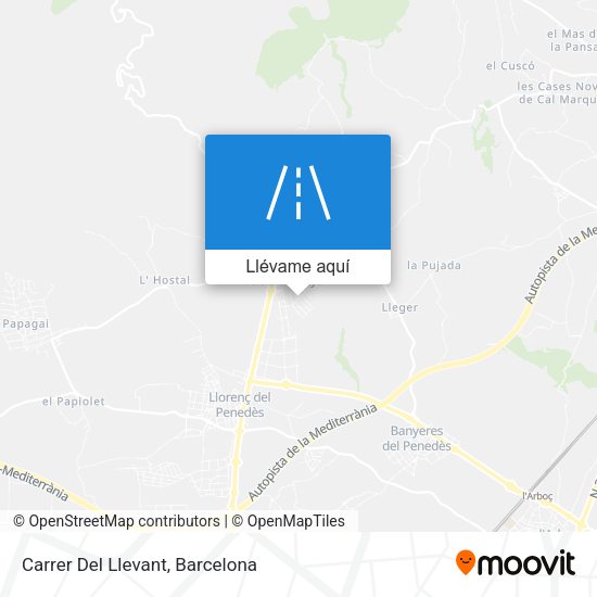 Mapa Carrer Del Llevant