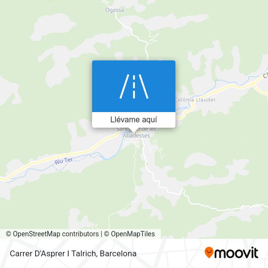 Mapa Carrer D'Asprer I Talrich