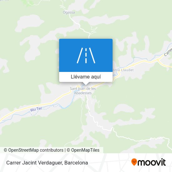 Mapa Carrer Jacint Verdaguer