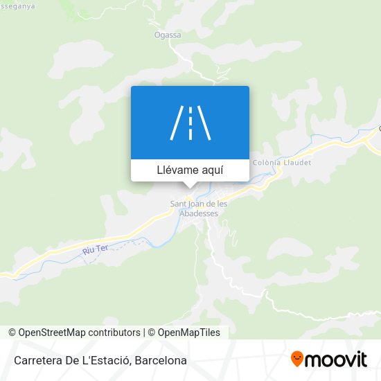 Mapa Carretera De L'Estació