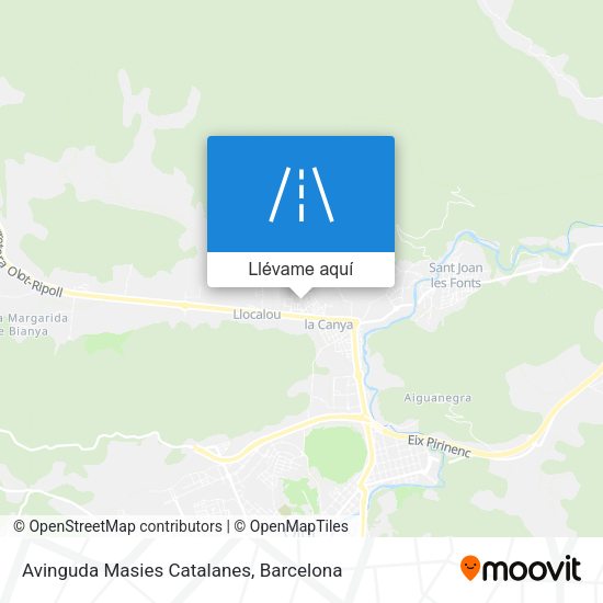 Mapa Avinguda Masies Catalanes