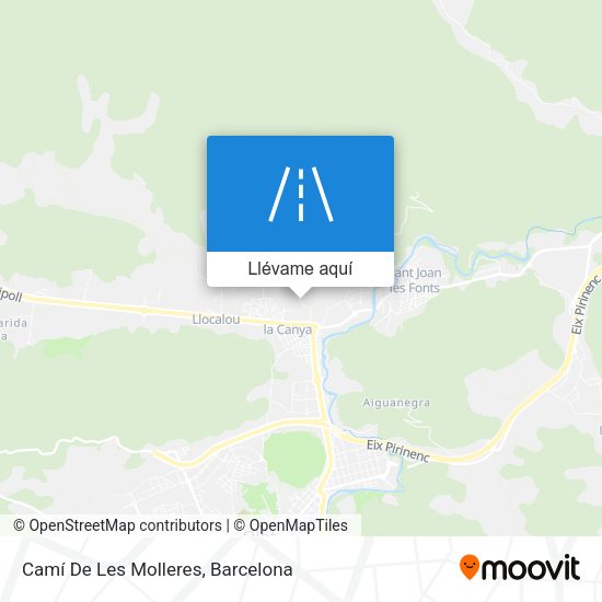 Mapa Camí De Les Molleres