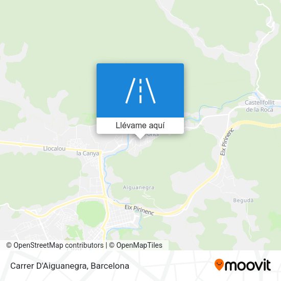 Mapa Carrer D'Aiguanegra