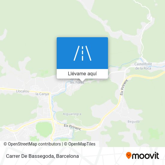 Mapa Carrer De Bassegoda
