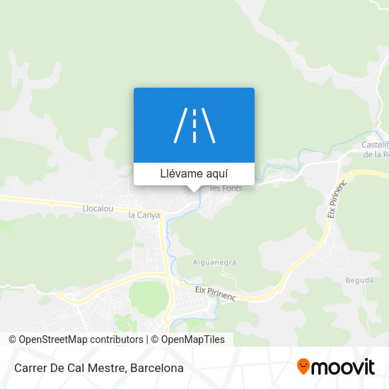 Mapa Carrer De Cal Mestre
