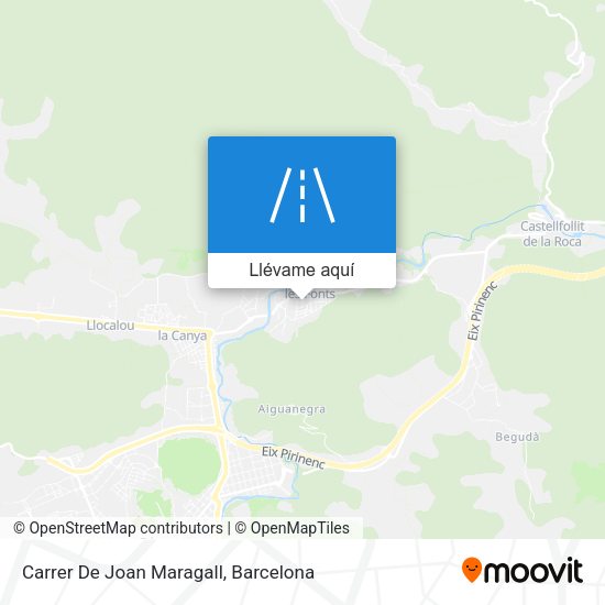 Mapa Carrer De Joan Maragall