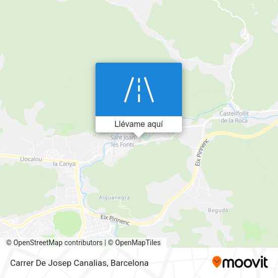 Mapa Carrer De Josep Canalias