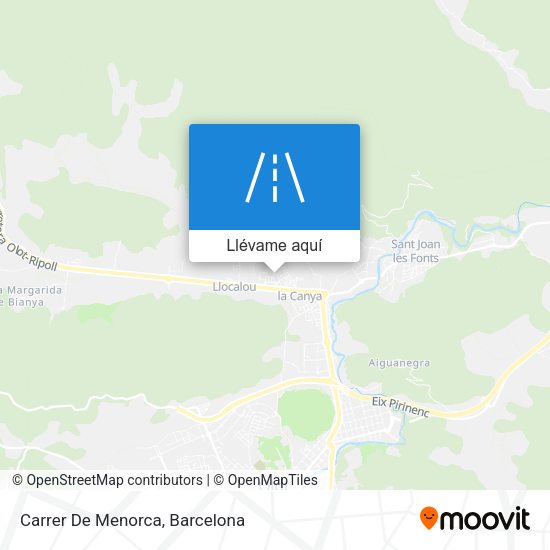 Mapa Carrer De Menorca