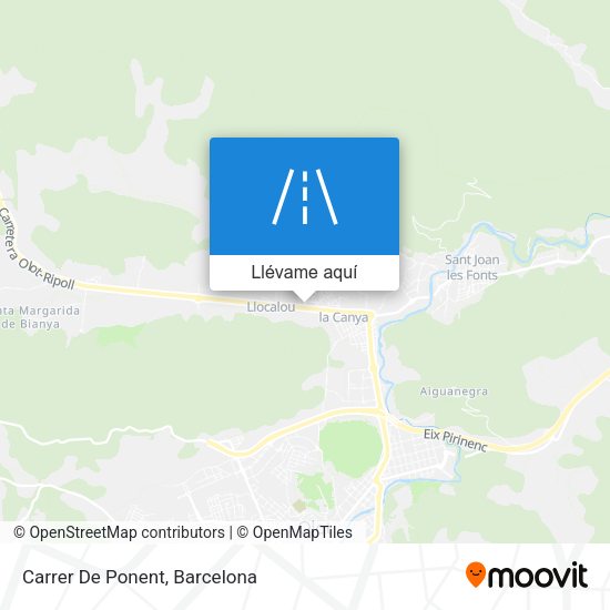 Mapa Carrer De Ponent