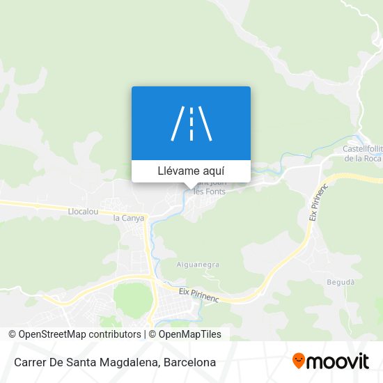 Mapa Carrer De Santa Magdalena