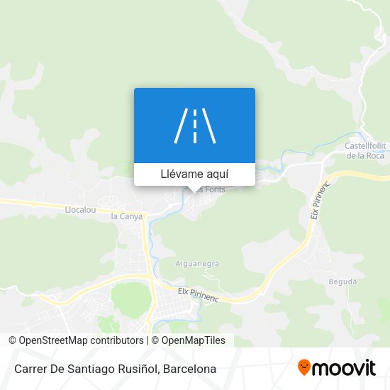 Mapa Carrer De Santiago Rusiñol