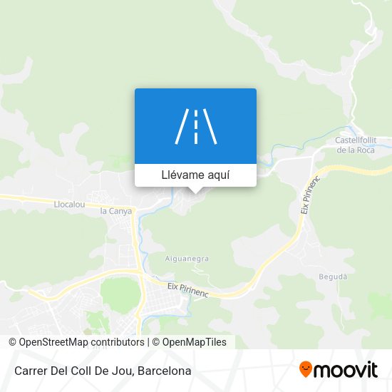 Mapa Carrer Del Coll De Jou
