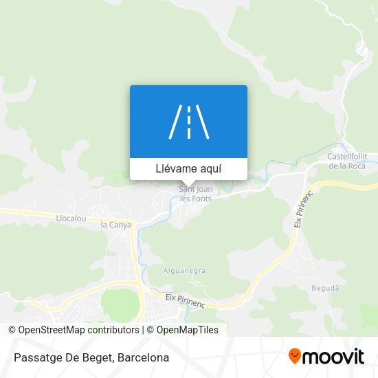 Mapa Passatge De Beget