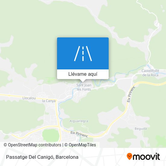 Mapa Passatge Del Canigó