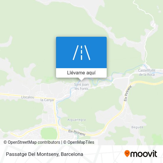 Mapa Passatge Del Montseny