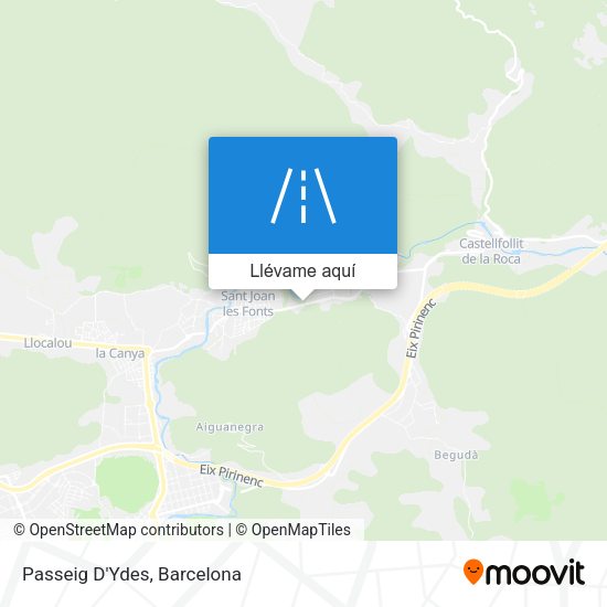 Mapa Passeig D'Ydes