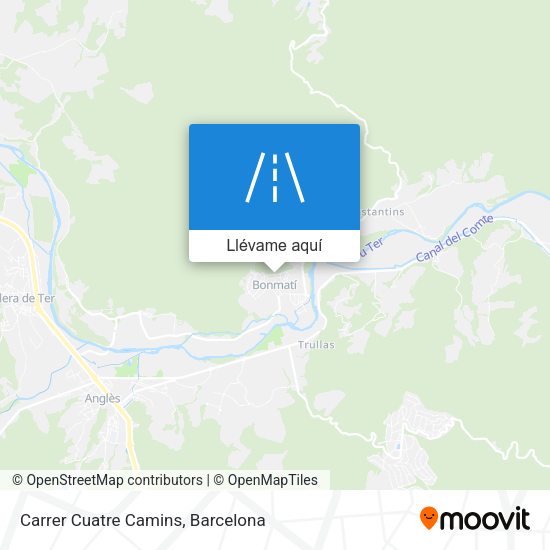 Mapa Carrer Cuatre Camins