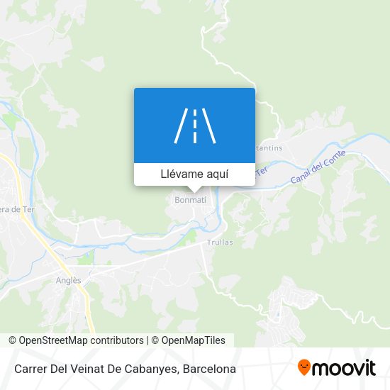 Mapa Carrer Del Veinat De Cabanyes