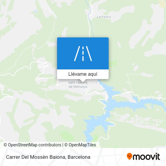 Mapa Carrer Del Mossèn Baiona