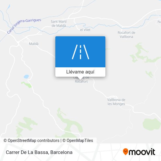 Mapa Carrer De La Bassa