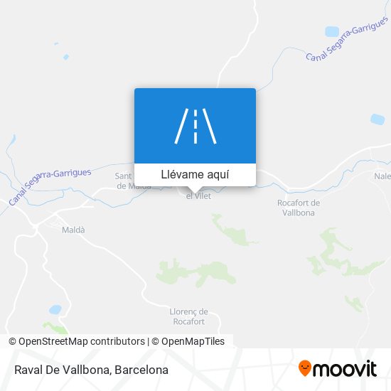 Mapa Raval De Vallbona