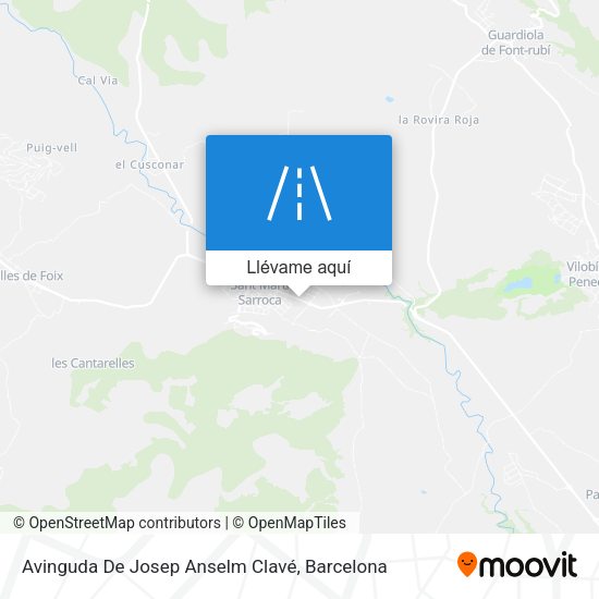 Mapa Avinguda De Josep Anselm Clavé