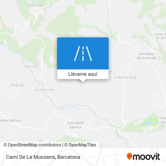Mapa Camí De La Mussarra