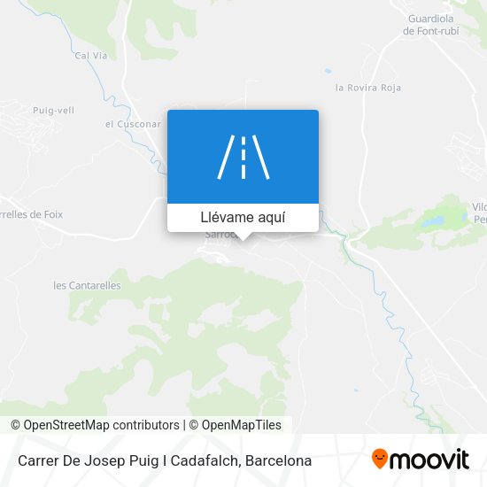 Mapa Carrer De Josep Puig I Cadafalch