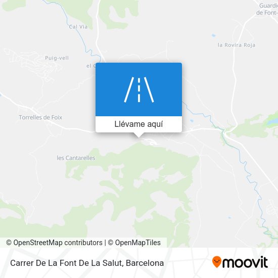 Mapa Carrer De La Font De La Salut