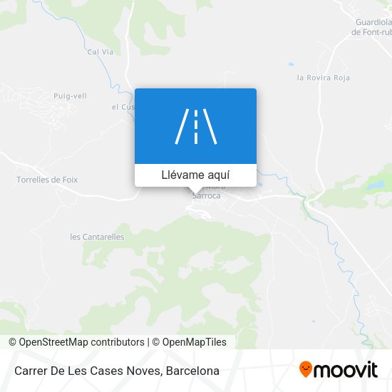 Mapa Carrer De Les Cases Noves