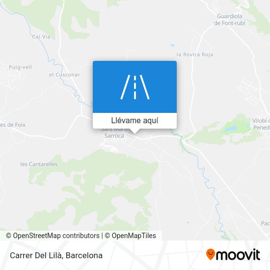 Mapa Carrer Del Lilà