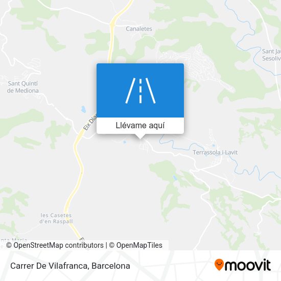 Mapa Carrer De Vilafranca
