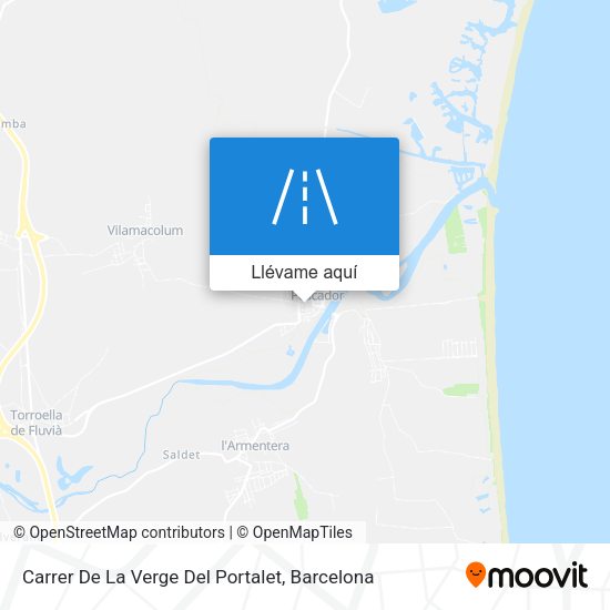 Mapa Carrer De La Verge Del Portalet