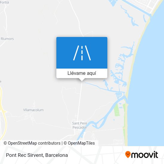 Mapa Pont Rec Sirvent
