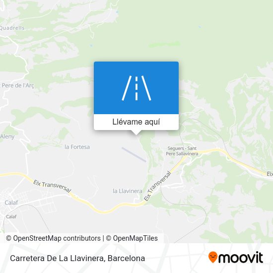 Mapa Carretera De La Llavinera