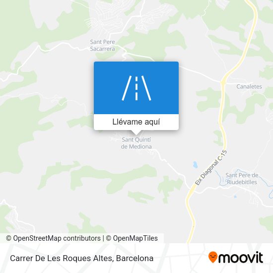 Mapa Carrer De Les Roques Altes