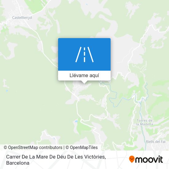 Mapa Carrer De La Mare De Déu De Les Victòries