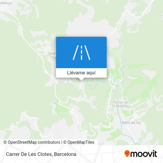 Mapa Carrer De Les Clotes