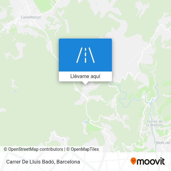 Mapa Carrer De Lluís Badó