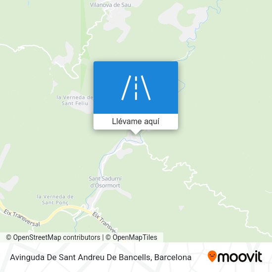 Mapa Avinguda De Sant Andreu De Bancells