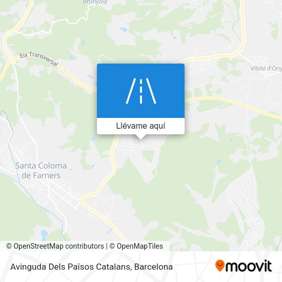 Mapa Avinguda Dels Països Catalans