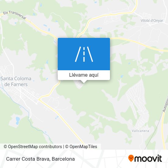 Mapa Carrer Costa Brava