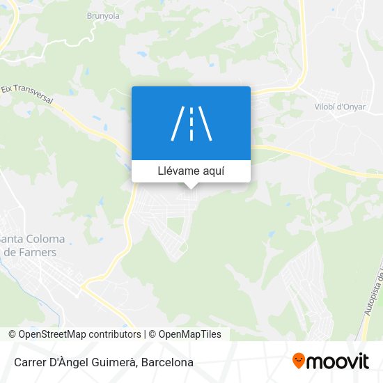 Mapa Carrer D'Àngel Guimerà