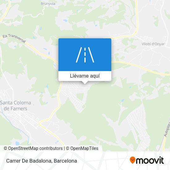 Mapa Carrer De Badalona